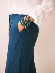 Nicole linen trouser - Indigo | NRBY Clothing
