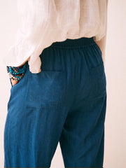 Nicole linen trouser - Indigo | NRBY Clothing