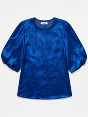 Anesha silk satin lace print top | NRBY Clothing