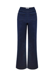 Ava denim pull on bootcut jean - Dark Wash
