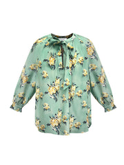 Mia Silk Floral Ikat Top