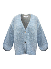Micheala alpaca blend cardigan - Aqua Blue