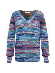 Tallulah cotton v-neck sweater