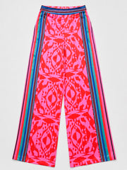 Thea silk satin scarf print trouser | NRBY Clothing
