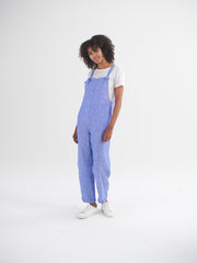 Carrie linen dungaree - Bright Blue | NRBY Clothing