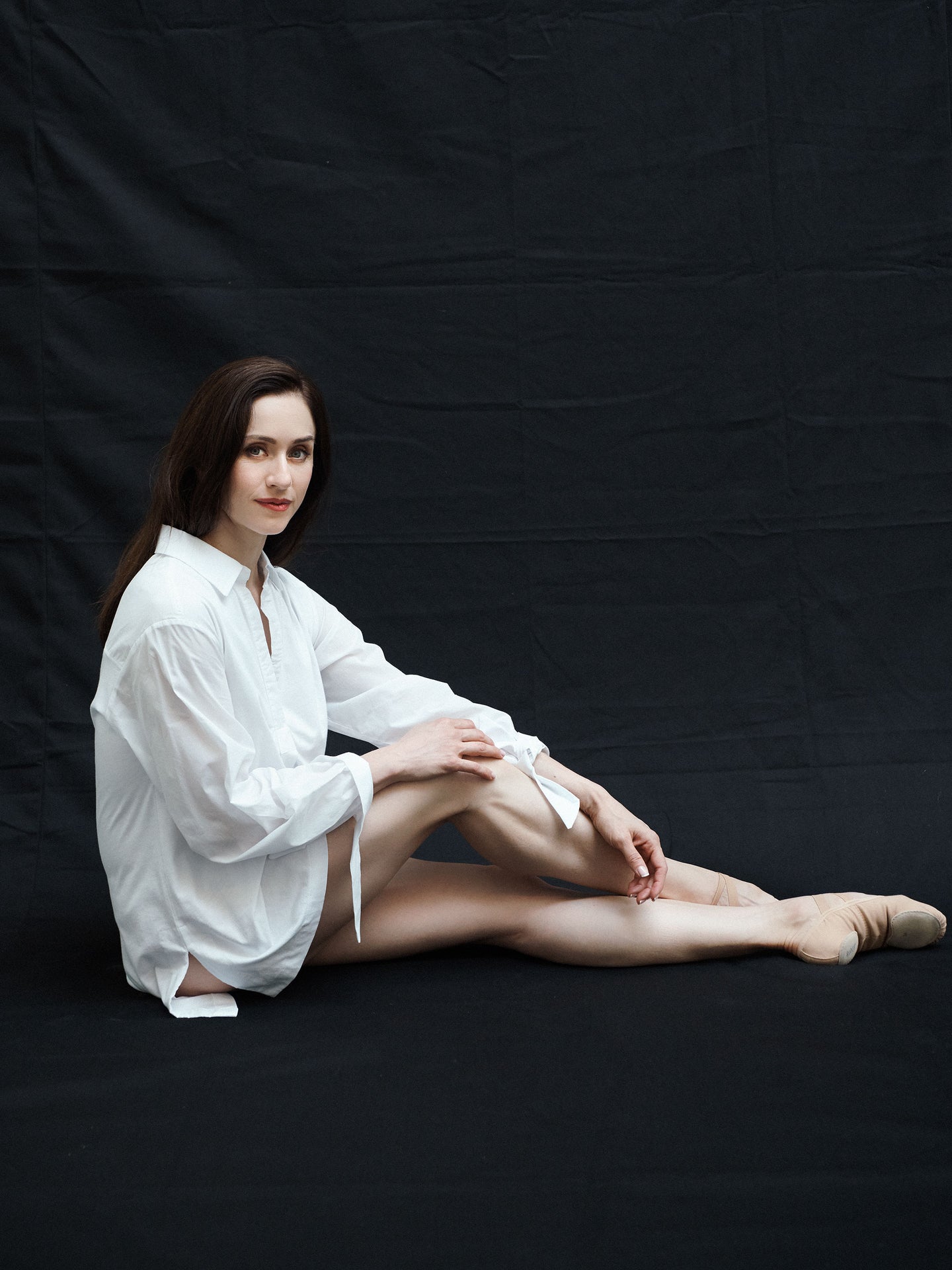 Romi jersey and cotton tie cuff shirt