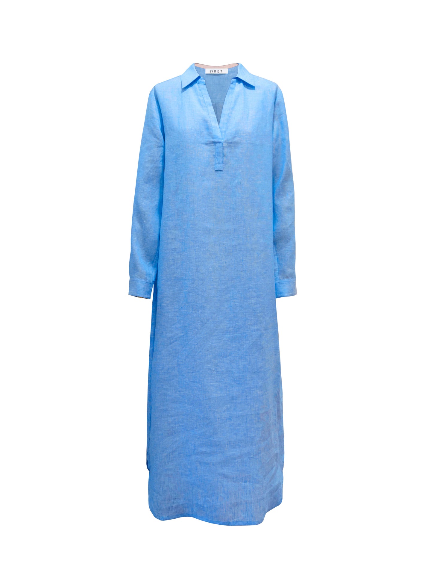 Chrissie linen maxi dress - Pale Blue Chambray