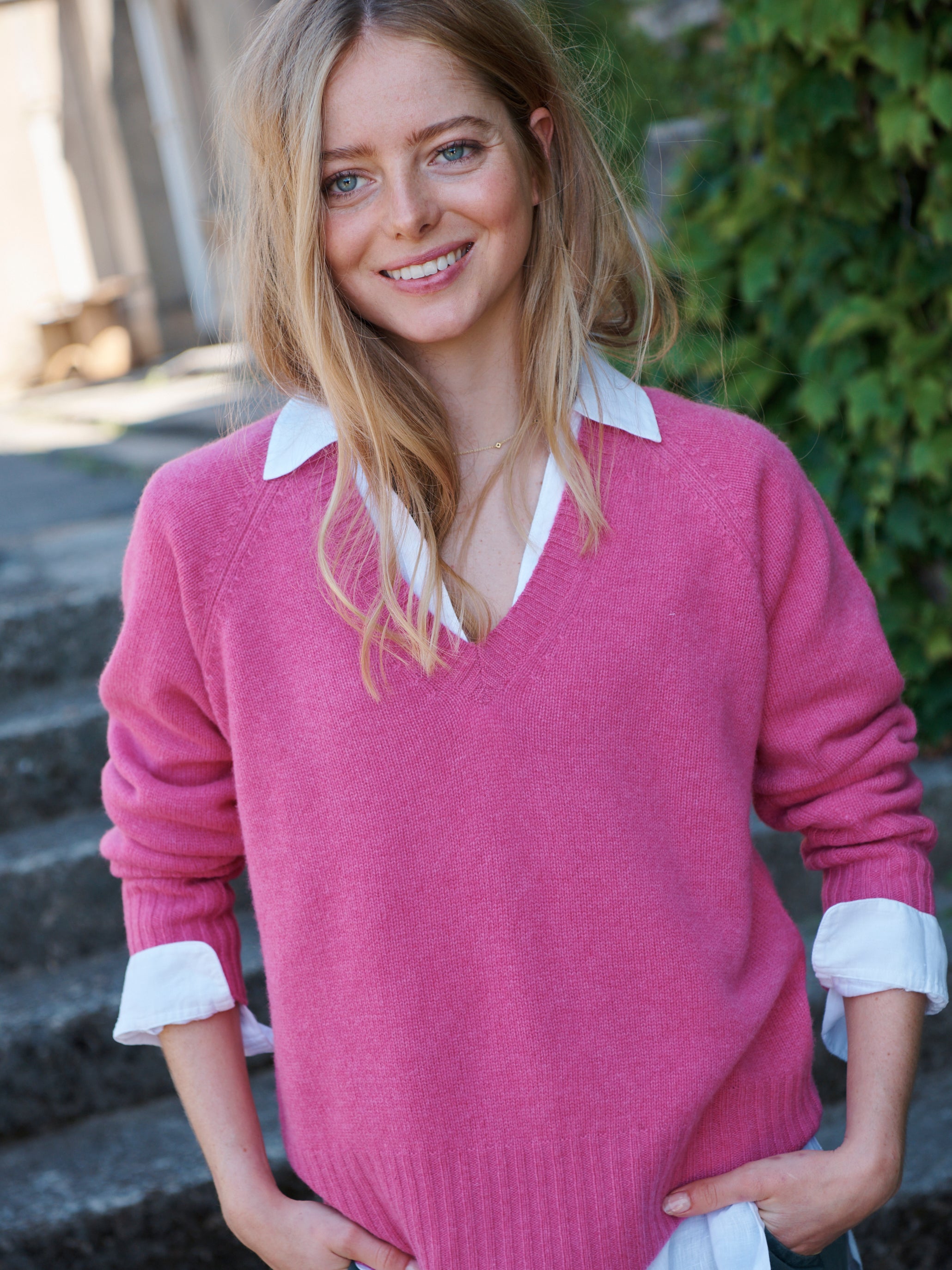 Pink sale cashmere turtleneck