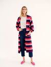 Carolyn chunky knit maxi cardigan - Multistripe