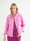 Monica cotton utility jacket - Bubblegum Pink