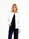 Monica cotton utility jacket - White