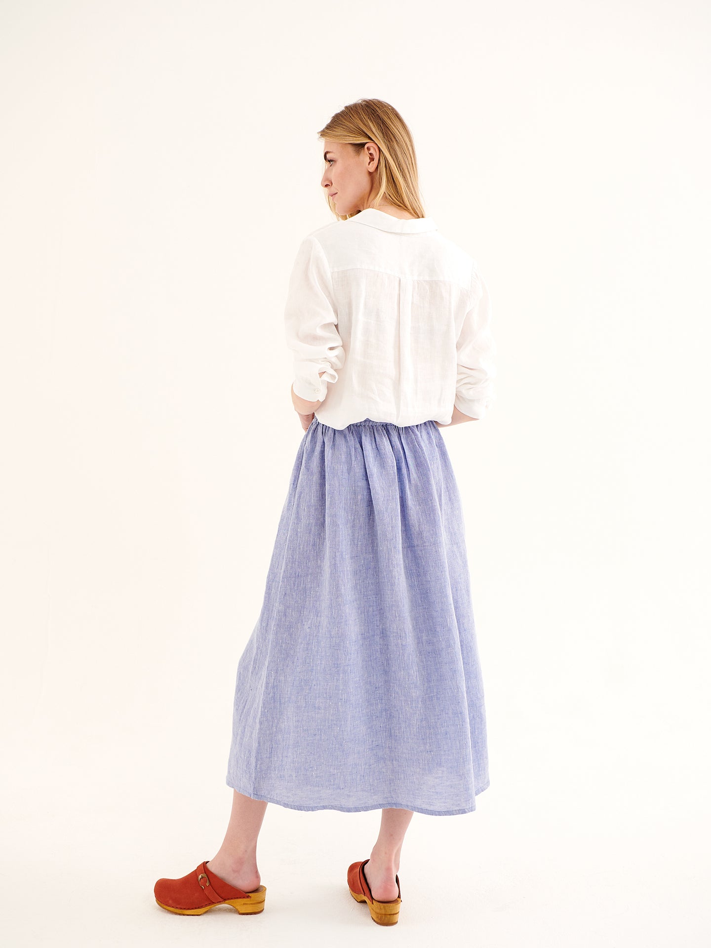Karina linen relaxed skirt