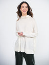 Josie funnel neck sweater with ribbed cuffs