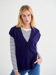 New Willow v-neck tank - Blue