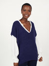Ingrid v-neck chunky knit tank