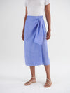 Himari linen wrap skirt
