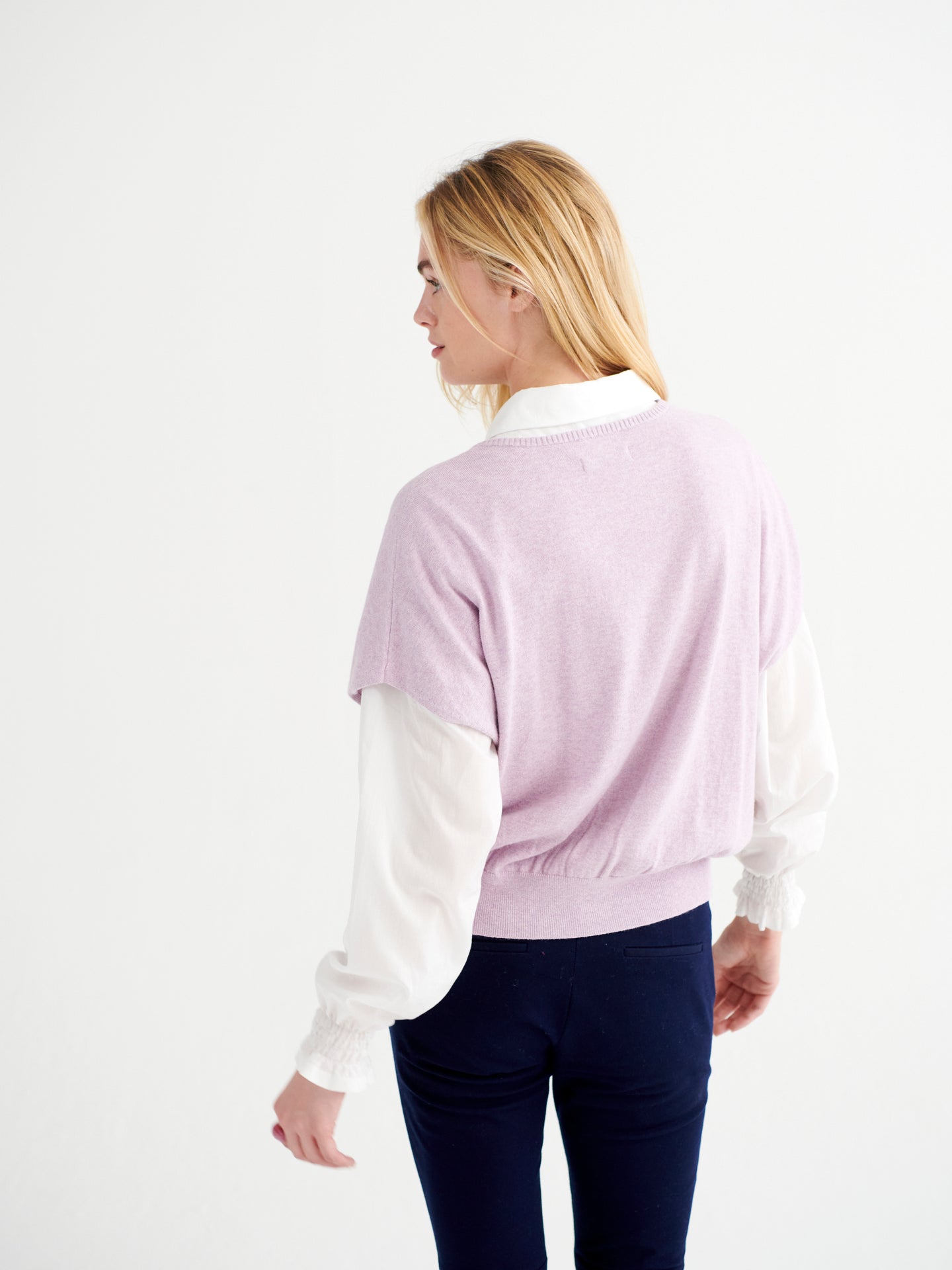 Chessie cotton cashmere blend sweater