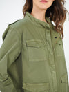 Monica cotton utility jacket - Khaki