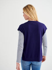 New Willow v-neck tank - Blue