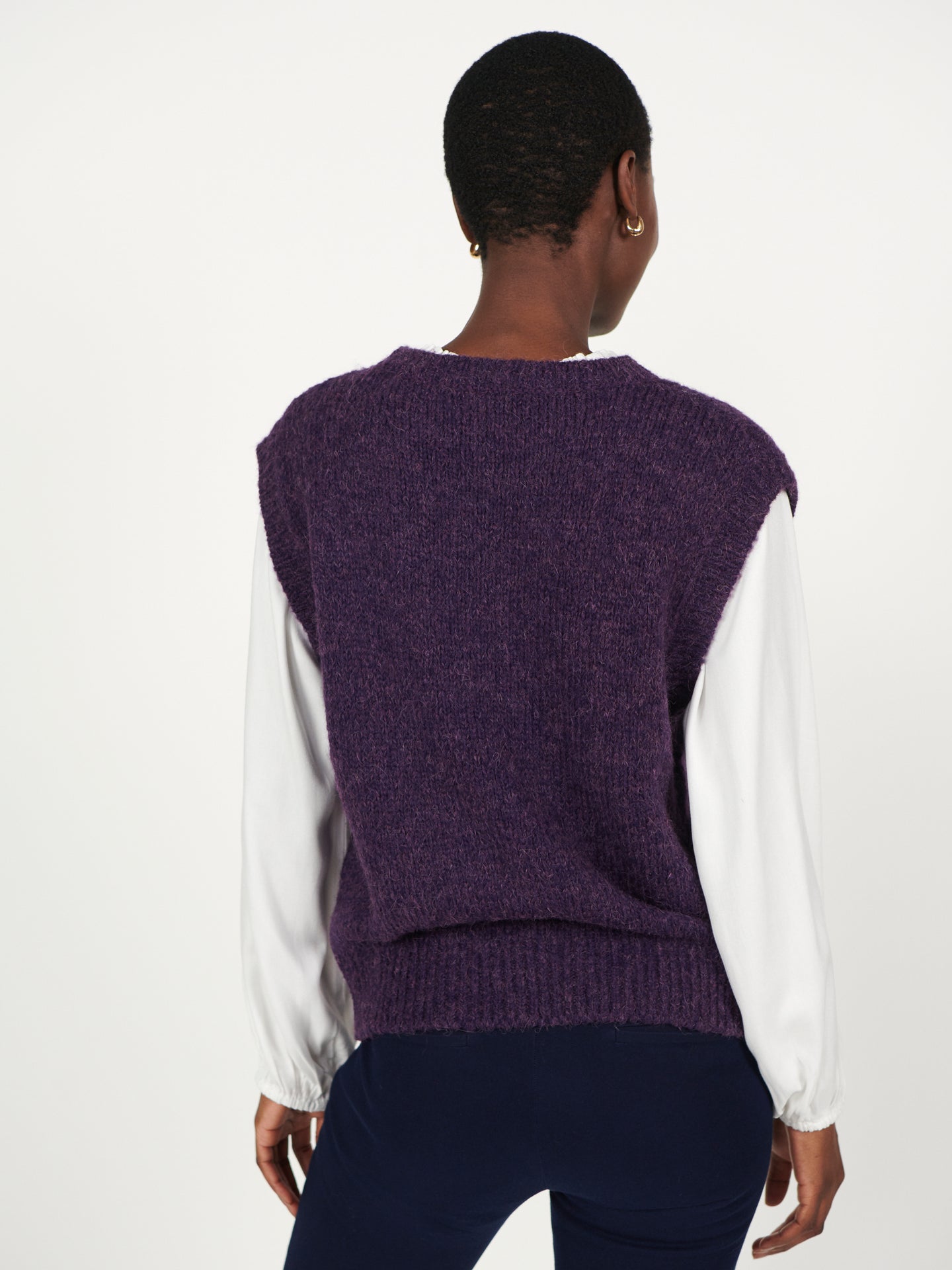 Rosie crew neck chunky knit tank