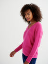 Mari perfect cashmere sweater - Heathered Cherry