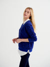 Minnie cotton cashmere blend jacquard sweater - Blue