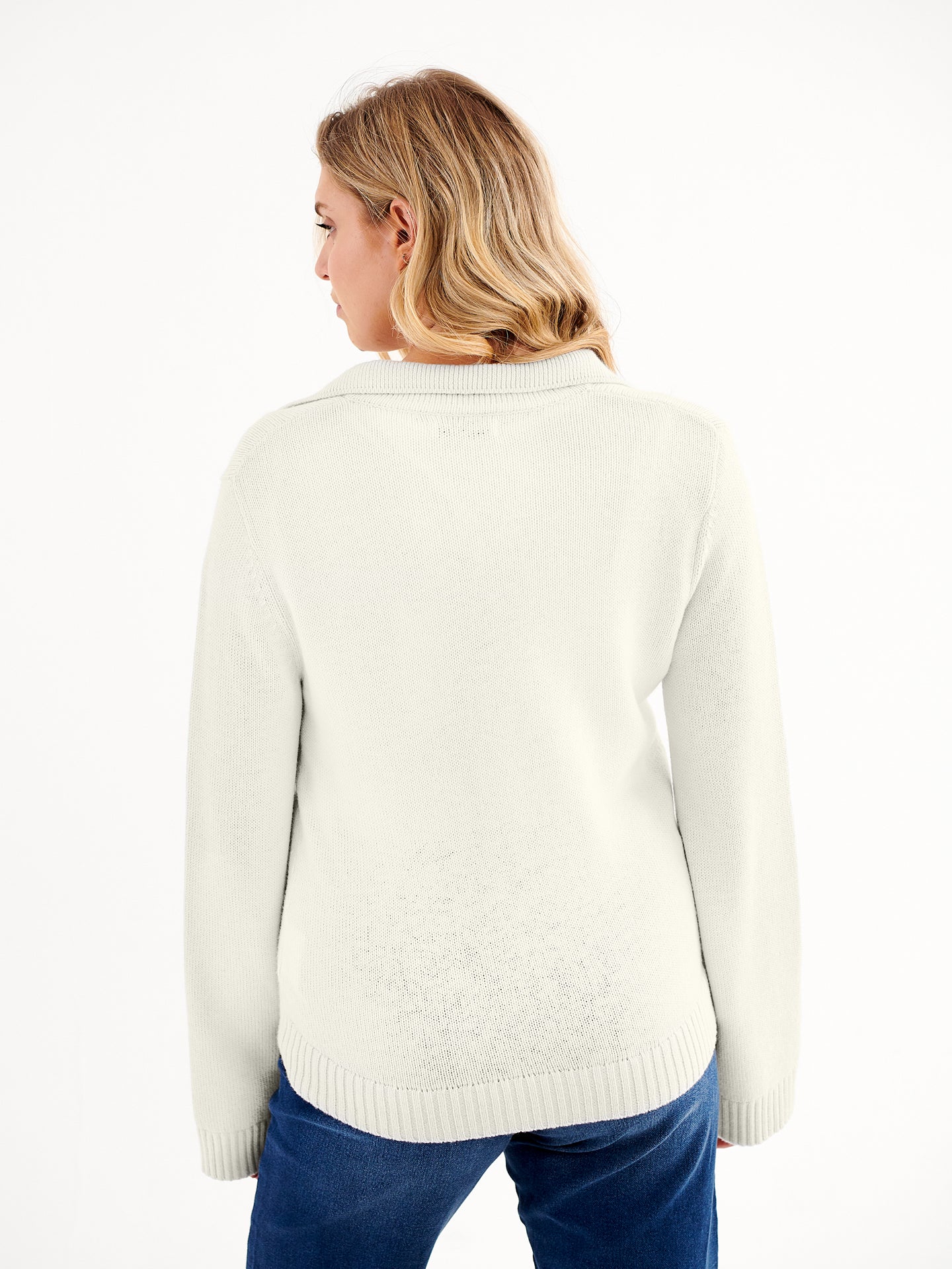 Dido sweater with collar - Cream