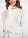 Josie funnel neck sweater with ribbed cuffs