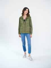 Monica cotton utility jacket - Khaki