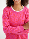 Minnie cotton cashmere blend jacquard sweater - Pink