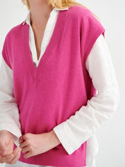 New Willow v-neck tank - Magenta