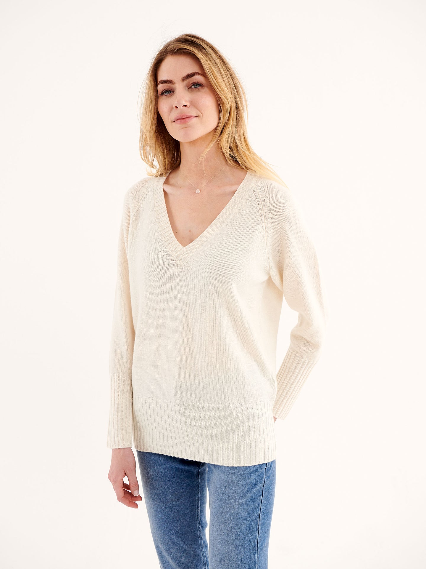 Mari perfect cashmere sweater - Cream