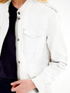 Monica cotton utility jacket - White