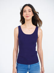 Sugar cotton cashmere ribbed vest