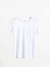 Charlie linen crew neck t shirt - White