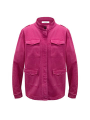 Monica cotton utility jacket - Hot Pink