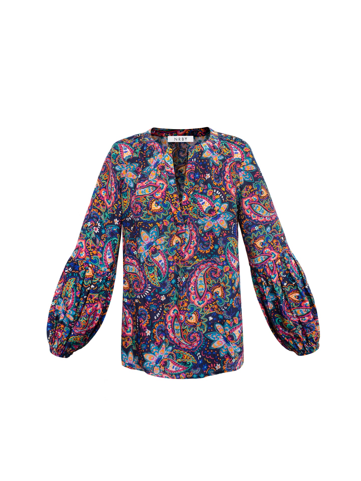 Ophelia silk painterly paisley shirt