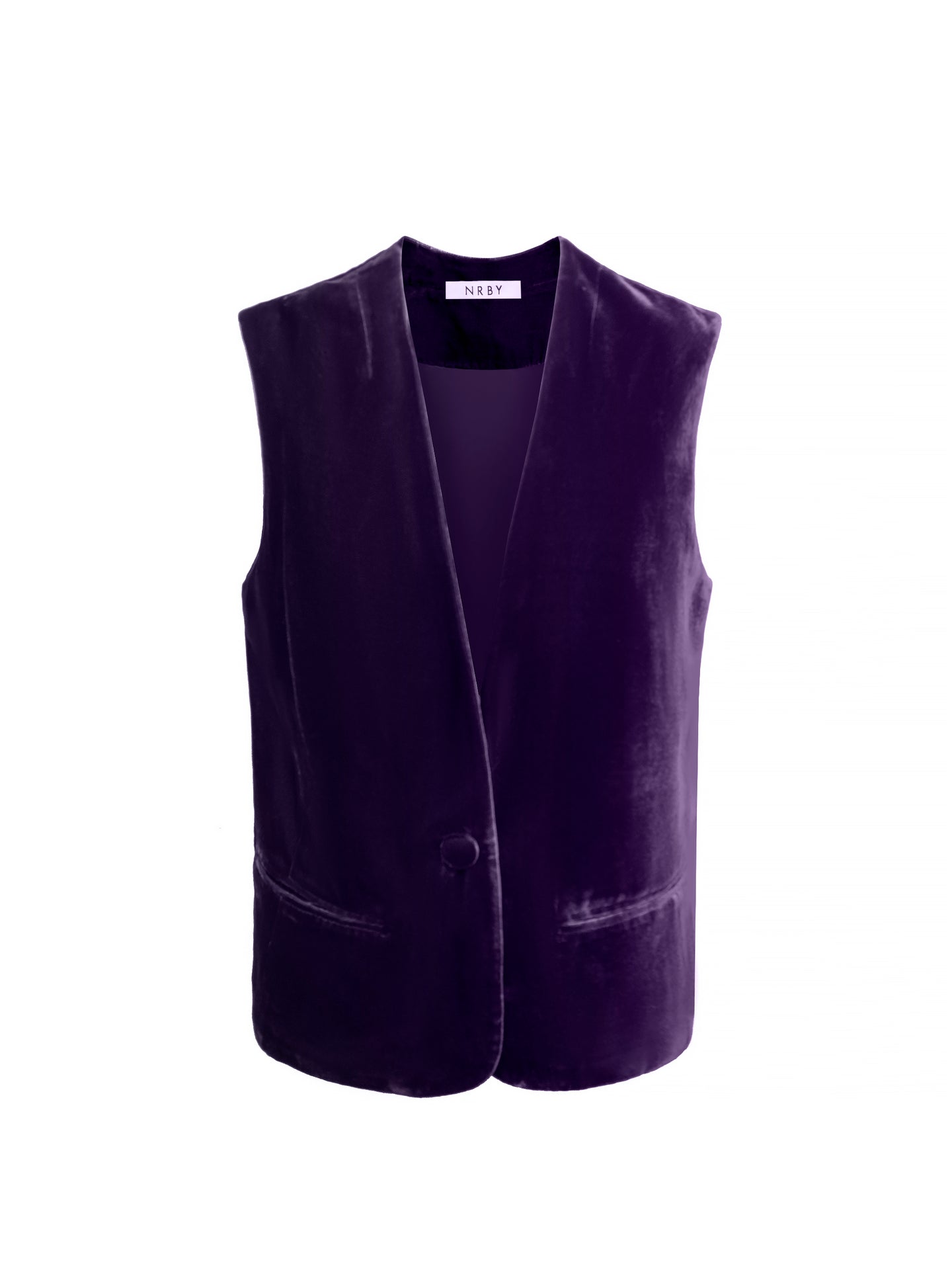 Lucia velvet button waistcoat