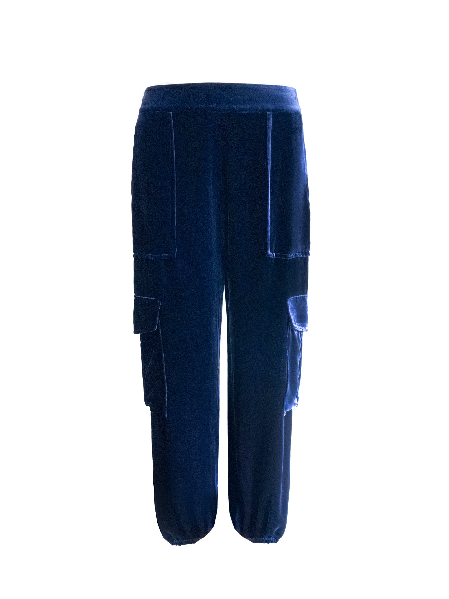 Becca velvet cargo trousers - Navy