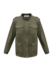 Monica cotton utility jacket - Khaki