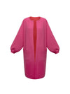 Kate cotton cashmere blend reversible cardi-coat - Pink