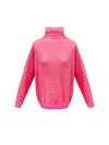Jayne funnel neck tunic stripe sweater - Pink & Red