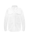 Monica cotton utility jacket - White