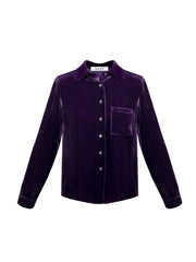 Patti velvet shirt - Blackberry