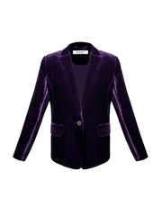 New May velvet jacket - Blackberry