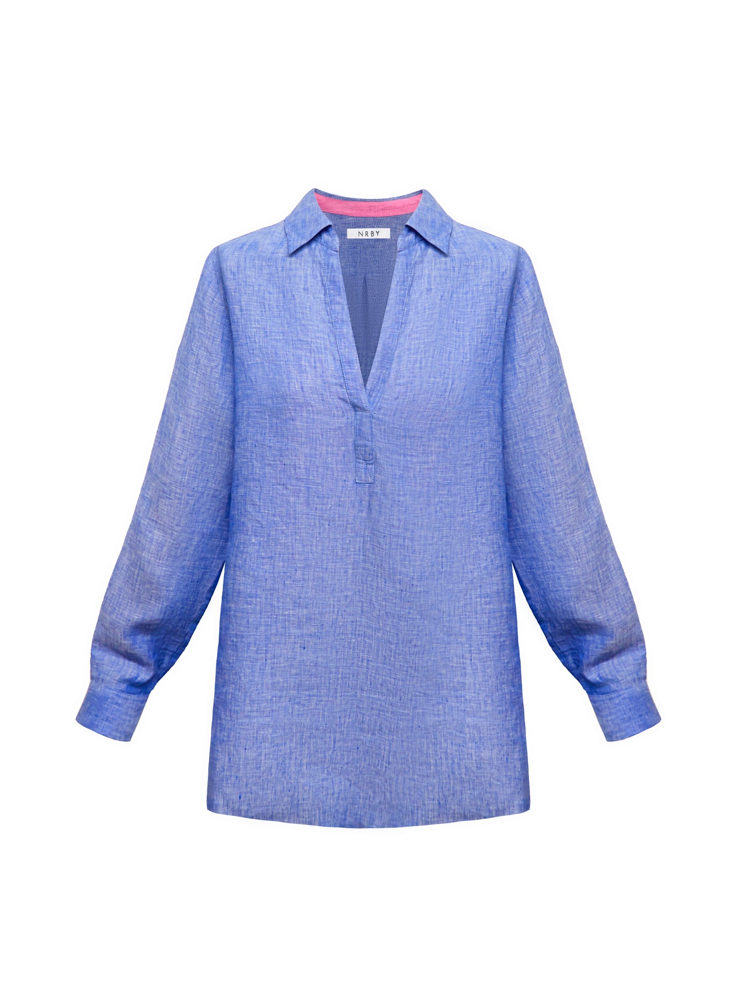 Chrissie linen shirt - Bright Blue