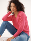 Mari perfect cashmere sweater - Heathered Pink