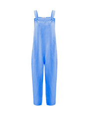 Carrie linen dungaree - Bright Blue | NRBY Clothing