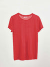 Charlie linen crew neck t-Shirt - Geranium