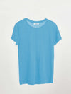 Charlie linen crew neck t-Shirt - Turquoise